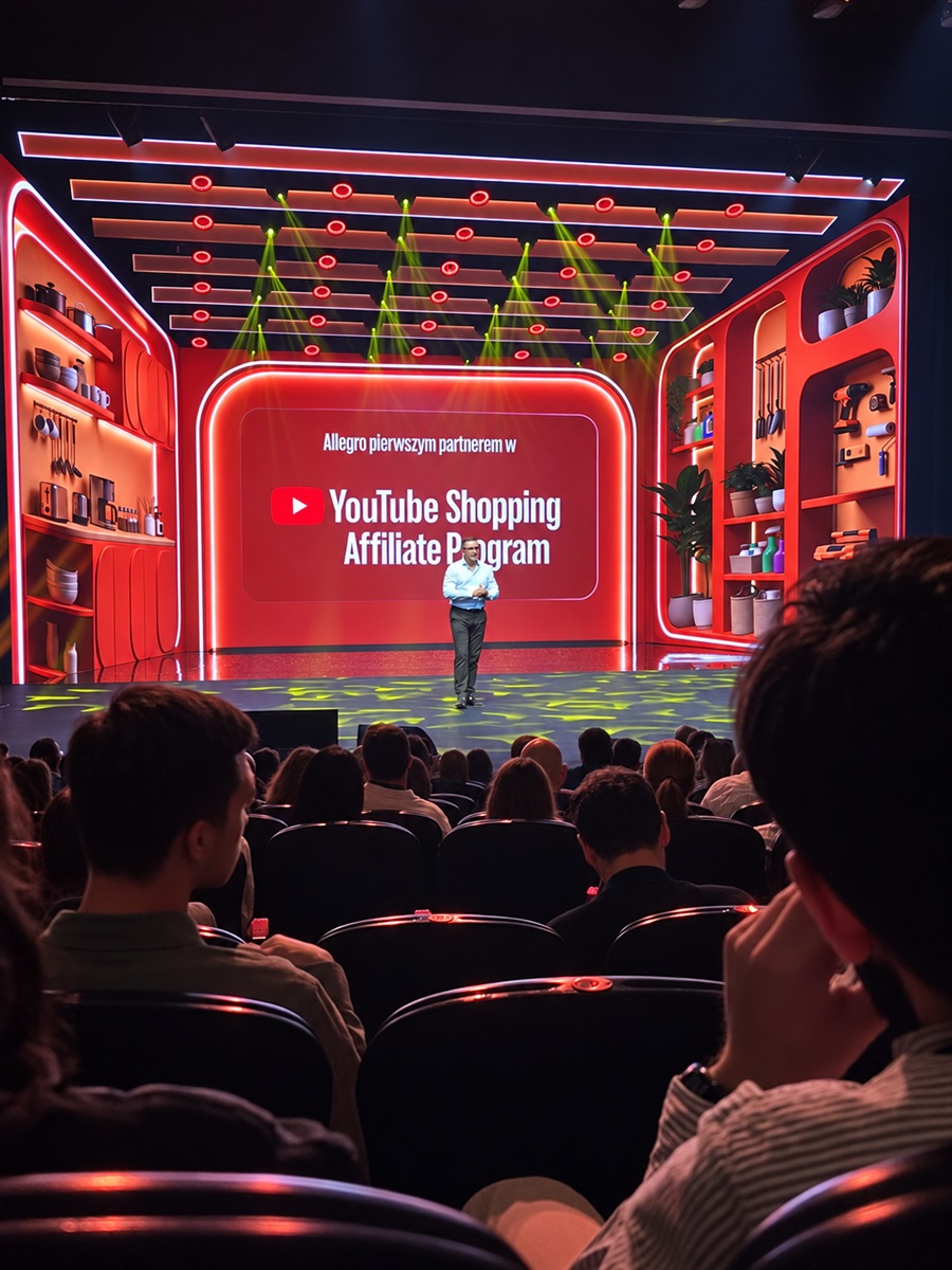 Ogłoszenie Allegro jako pierwszego partnera YouTube Shopping Affiliate Program